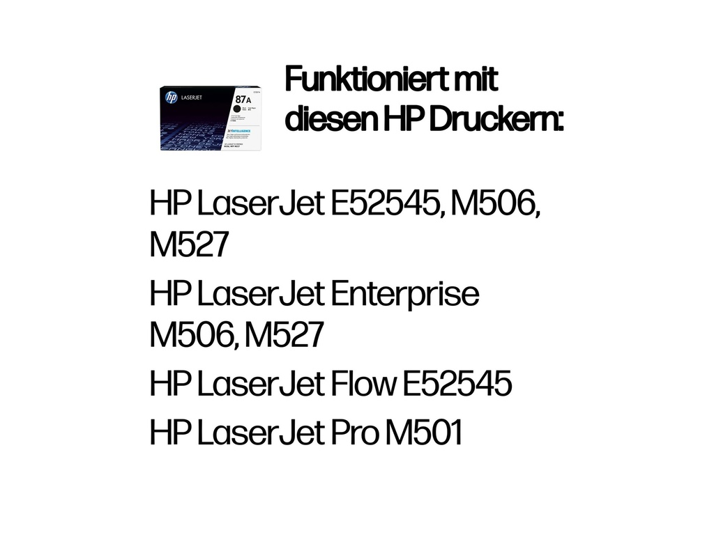 HP 87A - Schwarz - original - LaserJet - Tonerpatrone (CF287A)
