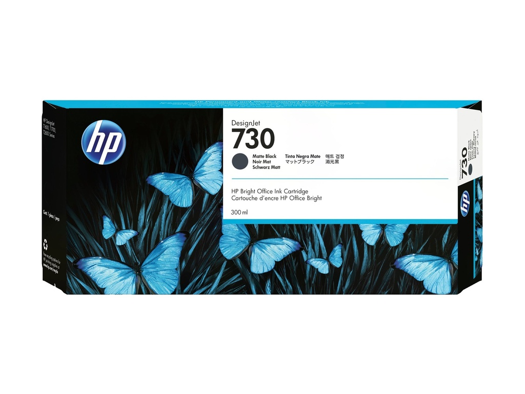 HP 730 - 300 ml - mit hoher Kapazität - mattschwarz