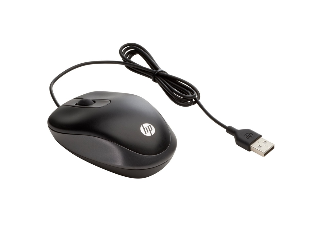 HP Travel - Maus - optisch - 3 Tasten - kabelgebunden