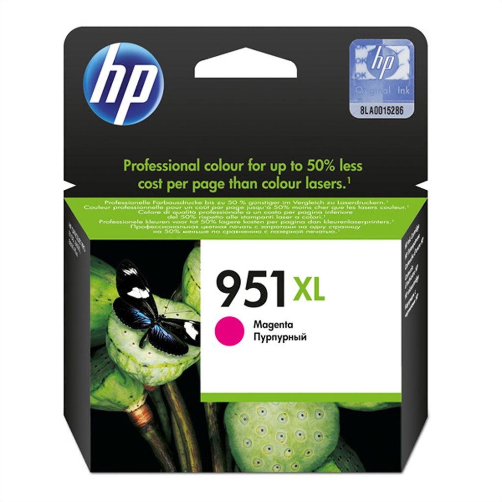 HP 951XL Magenta Original Tintenpatrone mit hoher Reichweite - Magenta - Tinte auf Pigmentbasis - 17 ml - 1 Stück(e) - 1500 Seiten
