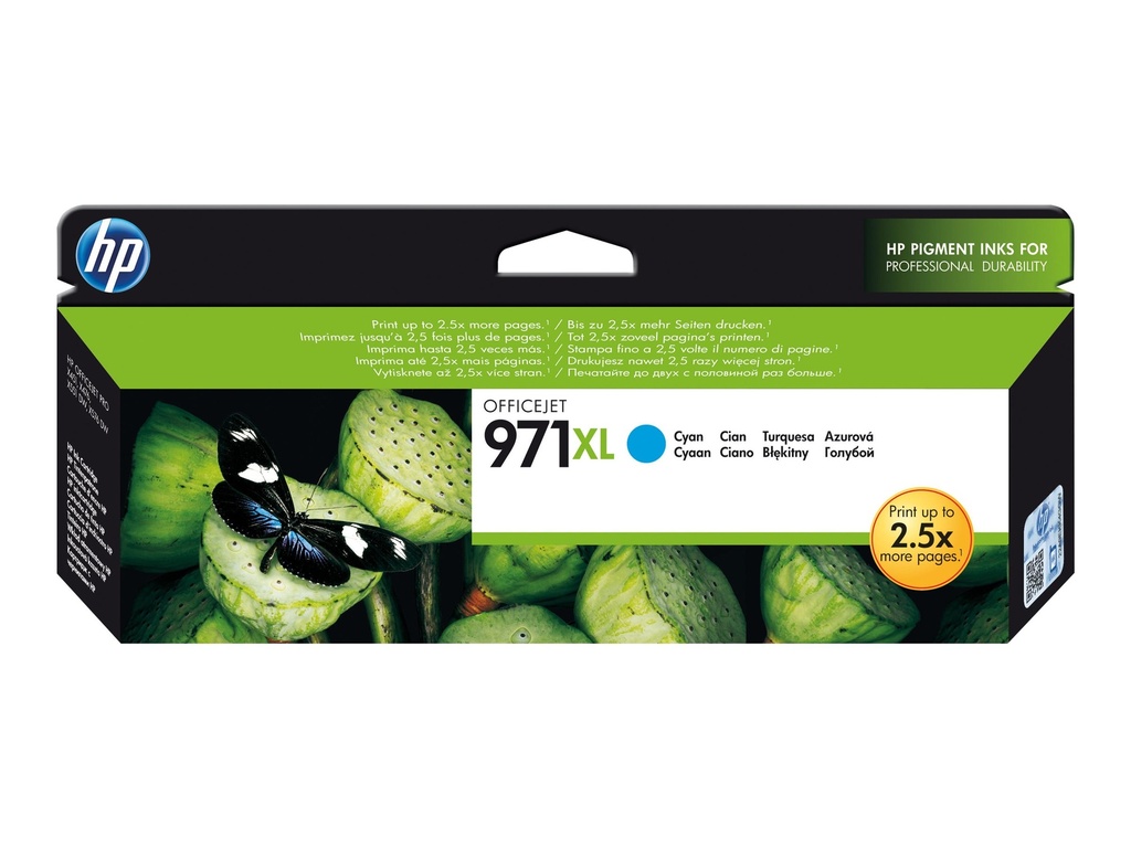 HP 971XL - Hohe Ergiebigkeit - Cyan - original