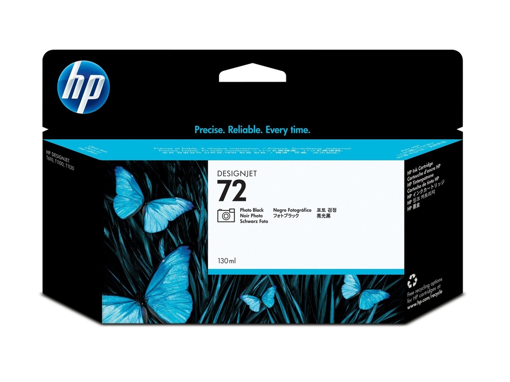 HP 72 - 130 ml - Photo schwarz - original - DesignJet