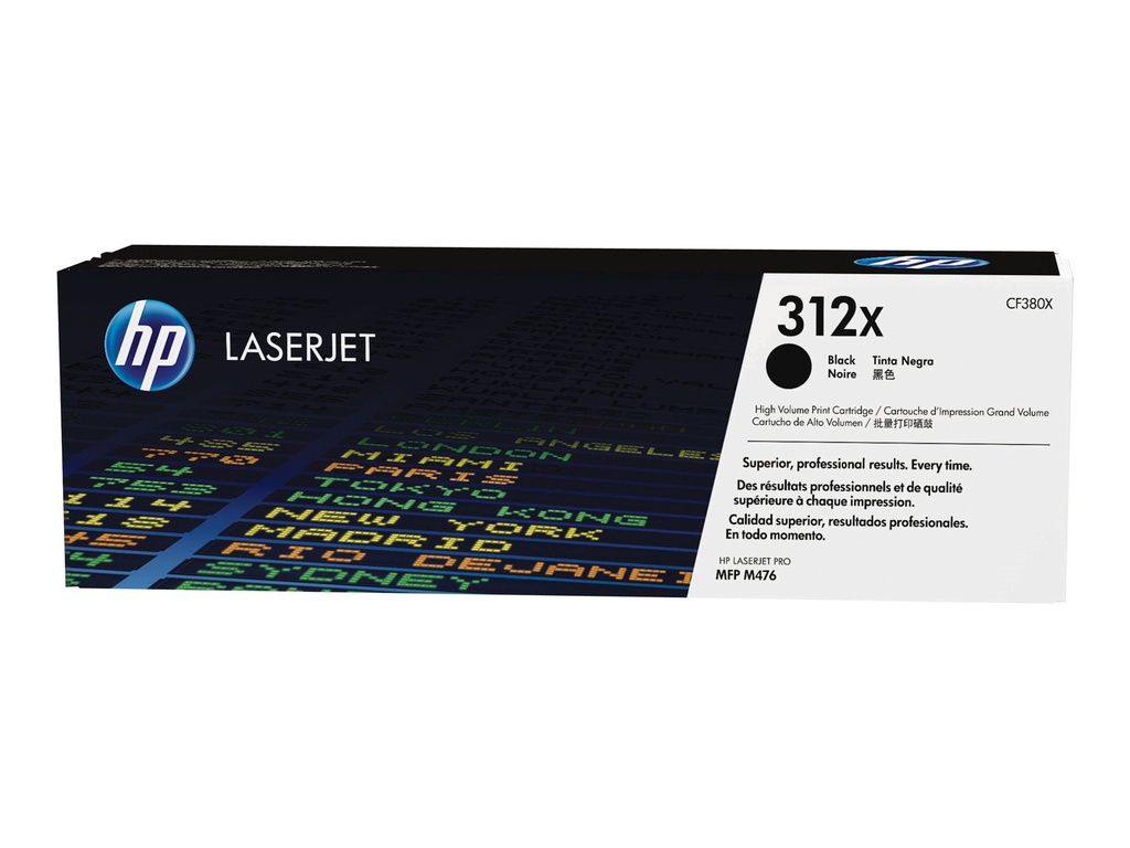 HP 312X - Hohe Ergiebigkeit - Schwarz - original - LaserJet - Tonerpatrone (CF380X)