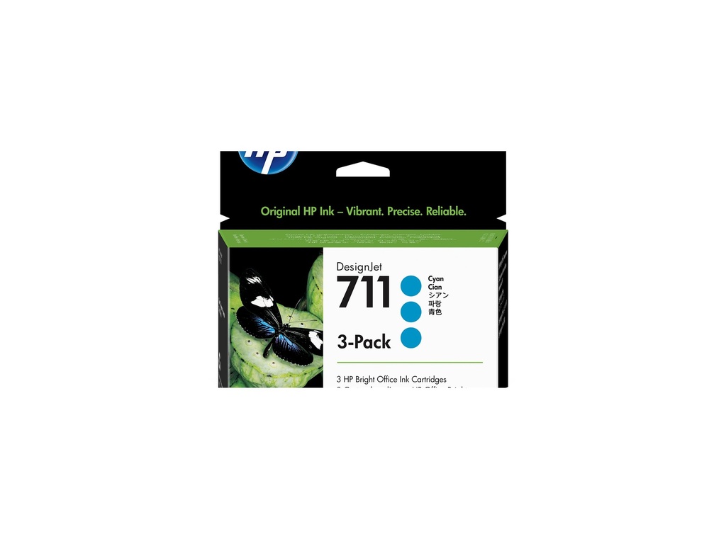 HP 711 - 3er-Pack - 29 ml - Cyan - original