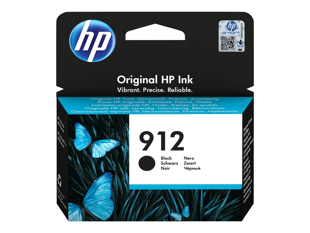 HP 912 - 8.29 ml - Schwarz - original - Tintenpatrone