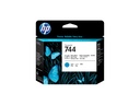HP 744 - Photo schwarz, Cyan - Druckkopf - für