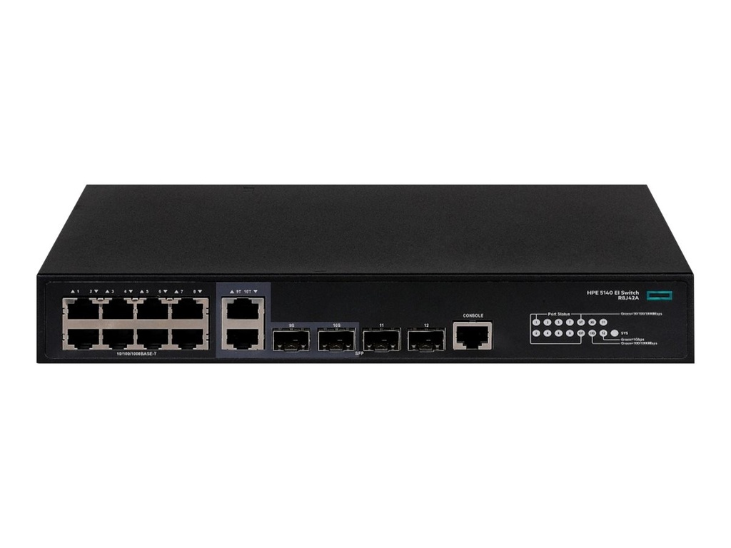 HPE E - FlexNetwork 5140 8G 2SFP 2XGT Combo EI - Switch L3 Smart 8 x/1000+ 2 1 - Switch - 1 Gbps