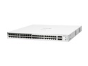 HPE Networking Aruba Instant On 1830 48G 24p Class4 PoE 4SFP 370W - Managed - L2 - Gigabit Ethernet (10/100/1000) - Power over Ethernet (PoE) - Rack-Einbau - 1U