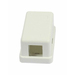 Synergy 21 Dosen TP AP 1-fach CAT6A Keystone Slim-line/Short 3P Reinweiss
