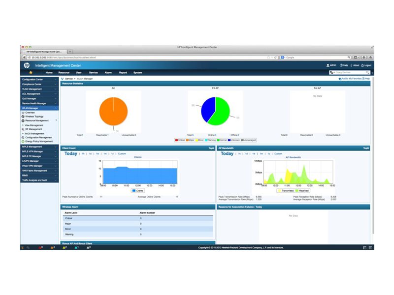 HPE Intelligent Management Center Wireless Service