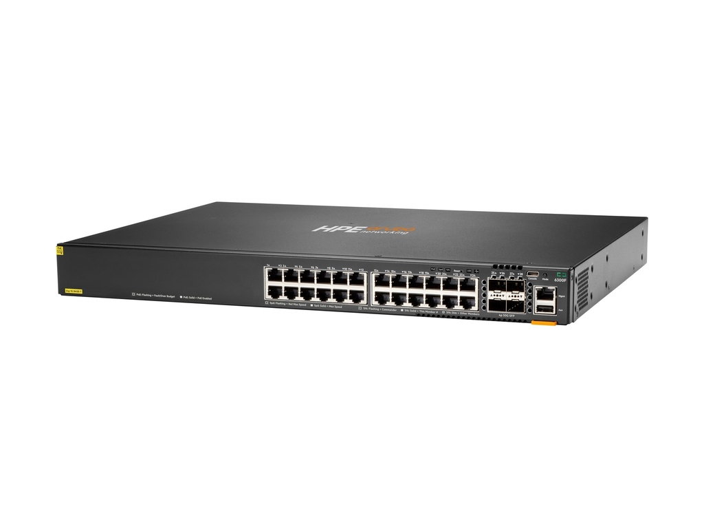 HPE 6300F 24G Cl4 PoE 4SFP56 Sw - Switch - 0,1 Gbps