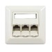 [S216327] Synergy 21 Keystone Modulträger UP Dosen für 3xTP-Modul Reinweiss