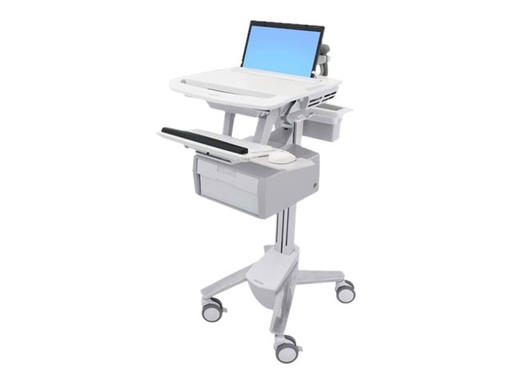 [SV43-11B0-0] Ergotron Wagen - offene Architektur - für Notebook / PC-Ausrüstung - verriegelbar - medizinisch - Aluminium, verzinker Stahl, hochwertiger Kunststoff - Bildschirmgröße: bis zu 43,9 cm (bis zu 17,3")