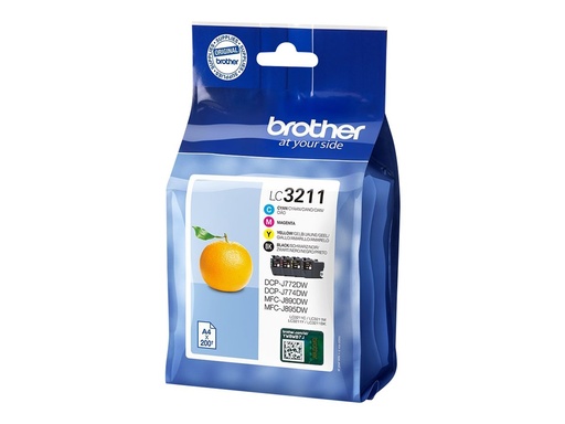 [LC3211VAL] Brother LC3211 Value Pack - 4er-Pack - Schwarz