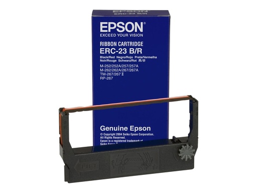 [C43S015362] Epson ERC 23BR - Schwarz, Rot - Farbband - für