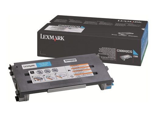 [C500H2CG] Lexmark Hohe Ergiebigkeit - Cyan - original