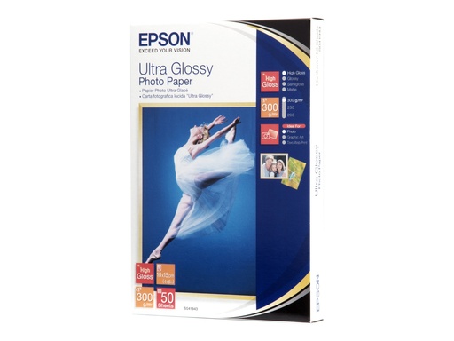 [C13S041943] Epson Ultra Glossy Photo Paper - Glänzend - 100 x 150 mm 50 Blatt Fotopapier
