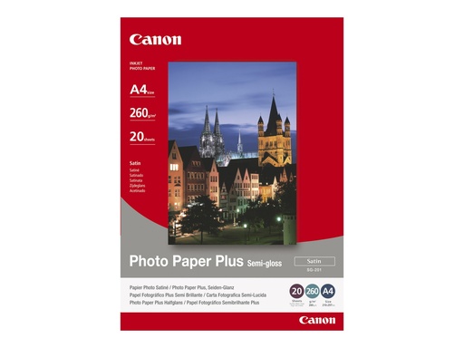 [1686B015] Canon Photo Paper Plus SG-201 - Halbglänzend