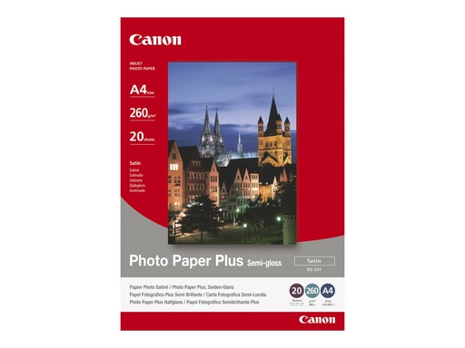 [1686B018] Canon Photo Paper Plus SG-201 - Halbglänzend