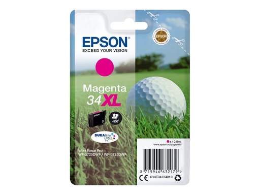 [C13T34734020] Epson 34XL - XL - Magenta - original - Blister mit RF