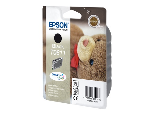 [C13T06114010] Epson T0611 - Druckerpatrone - 1 x pigmentiertes Schwarz