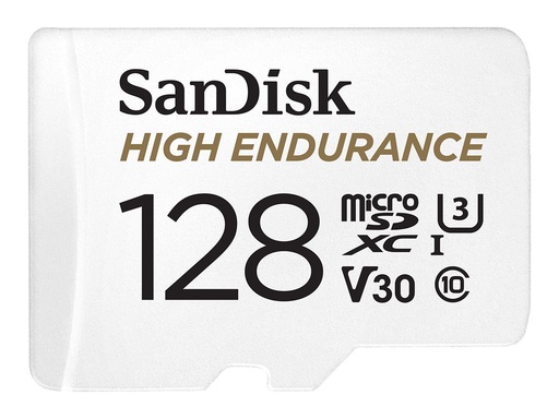 [SDSQQNR-128G-GN6IA] SanDisk High Endurance - Flash-Speicherkarte (microSDXC-an-SD-Adapter inbegriffen)