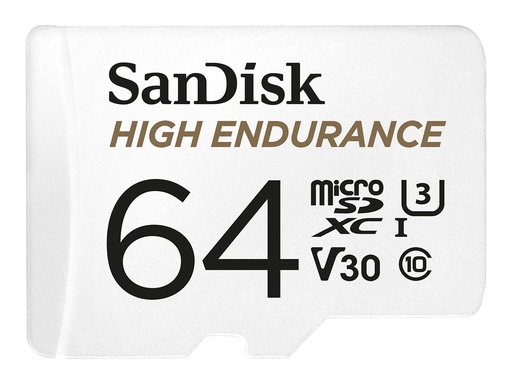 [SDSQQNR-064G-GN6IA] SanDisk High Endurance microSDXC Speicherkarte+ SD Adapter - Extended Capacity SD (MicroSDHC) - 64 GB