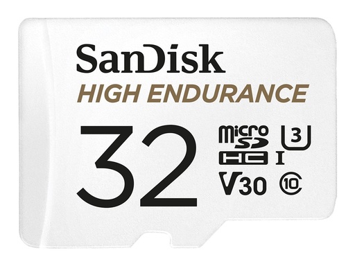 [SDSQQNR-032G-GN6IA] SanDisk High Endurance - Flash-Speicherkarte (microSDHC/SD-Adapter inbegriffen)