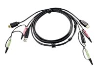 [2L-7D02UH] ATEN 2L-7D02UH - Video- / USB- / Audio-Kabel - USB, mini-phone stereo 3.5 mm, HDMI (M)