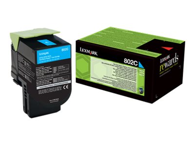 [80C20C0] Lexmark 802C - Cyan - original - Tonerpatrone