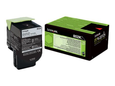 [80C20K0] Lexmark 802K - Schwarz - original - Tonerpatrone