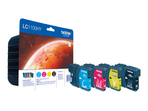[LC1100HYVALBP] Brother LC1100HY - 4er-Pack - Hohe Ergiebigkeit