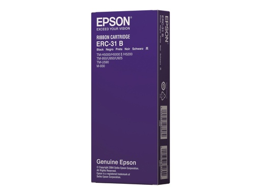 [C43S015369] Epson ERC 31B - Schwarz - Farbband - für TM 930, 930II, 950, H5000II, H5000IIP, U590, U590 (112U)