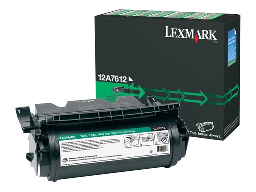 [12A7612] Lexmark Hohe Ergiebigkeit - Schwarz - original