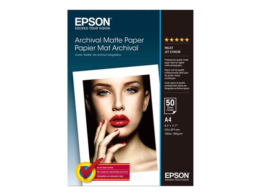 [C13S041342] Epson Archival Matte Paper - Matt - A4 (210 x 297 mm)