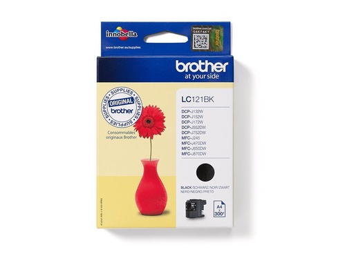 [LC121BK] Brother LC121BK - Schwarz - original - Tintenpatrone