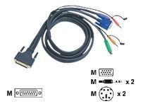 [2L-1710P] ATEN 2L-1710P - Tastatur- / Video- / Maus- / Audio-Kabel - PS/2, HD-15 (VGA)