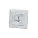[S216355] Synergy 21 Keystone Modulträger UP Dosen für 2xTP-Modul Reinweiss 180Grad