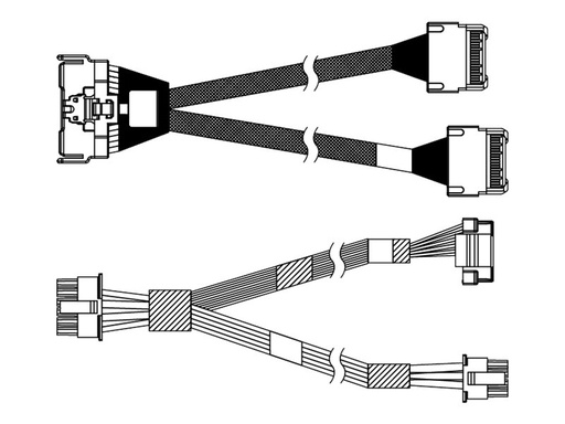 [4X97A84623] Lenovo ThinkSystem - Speicherkabelkit - für 2