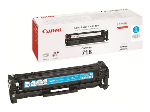 [2661B002] Canon 718 Cyan - Cyan - original - Tonerpatrone