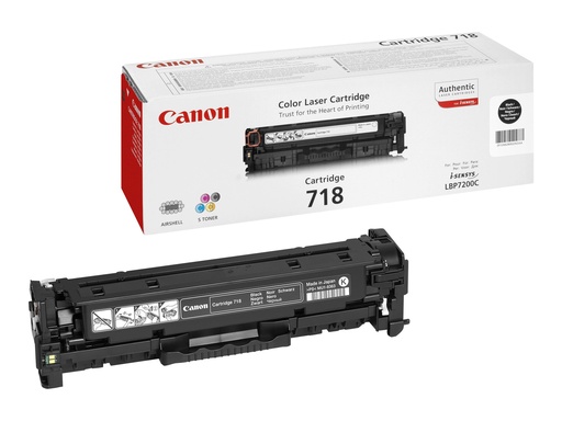 [2662B002] Canon 718 Black - Schwarz - original - Tonerpatrone