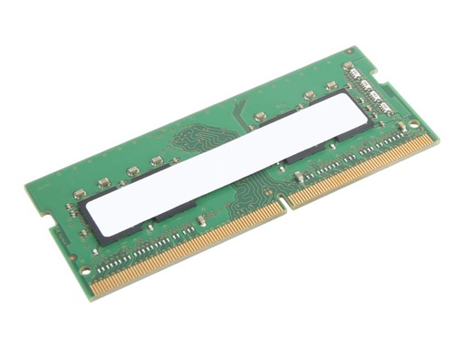 [4X71A14571] Lenovo DDR4 - Modul - 4 GB - SO DIMM 260-PIN - 3200 MT/s / PC4-25600 - ungepuffert - non-ECC - CRU - grün - für ThinkCentre M70a; M70q; M80q; M90a; M90q; ThinkPad E14 Gen 2; E15 Gen 2; L14 Gen 1; L15 Gen 1; ThinkStation P340 (Tiny)