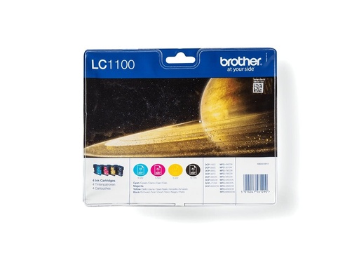 [LC1100VALBPDR] Brother LC1100 Value Pack - 4er-Pack - Schwarz, Gelb, Cyan, Magenta