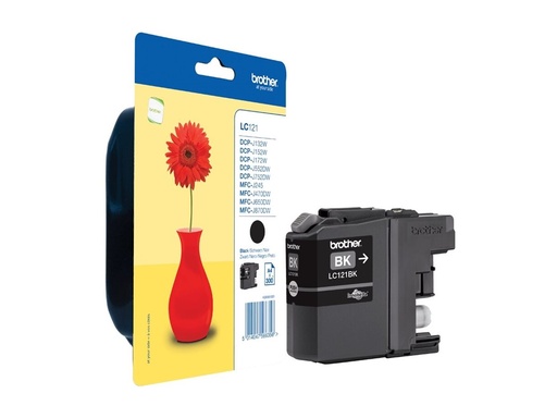 [LC121BKBP] Brother LC121BK - Schwarz - original - Blisterverpackung