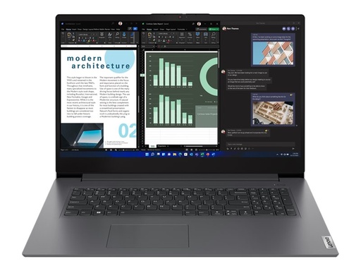 [83A2003GGE] Lenovo V17 G4 IRU 83A2 - 180°-Scharnierdesign - Intel Core i5 13420H / 2.1 GHz - kein Betriebssystem - UHD Graphics - 8 GB RAM - 512 GB SSD TLC - 43.9 cm (17.3")