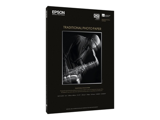 [C13S045051] Epson Traditional Photo Paper - A3 plus (329 x 423 mm)