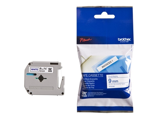 [MK223BZ] Brother MK223BZ - Blau auf weiß - Rolle (0,9 cm x 8 m)