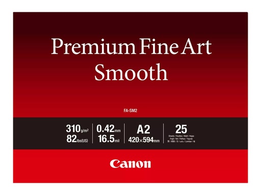 [1711C016] Canon Premium Fine Art FA-SM2 - Seidig - 16,5 mil - A2 (420 x 594 mm)