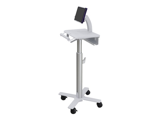 [SV10-1400-0] Ergotron Tablet Cart, SV10 - Wagen - für Tablet / Tastatur - medizinisch - Metall - weiß, Aluminium - Bildschirmgröße: bis zu 30,5 cm (bis zu 12 Zoll)