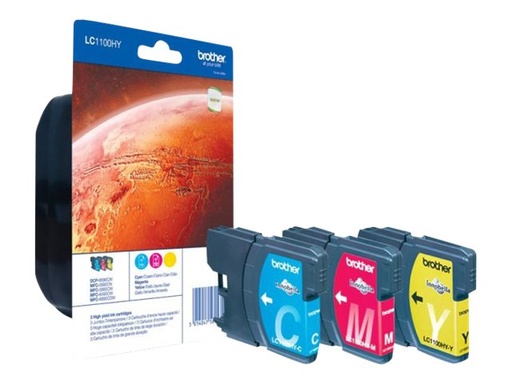 [LC1100HYRBWBPDR] Brother LC1100HY Rainbow Pack - Hohe Ergiebigkeit